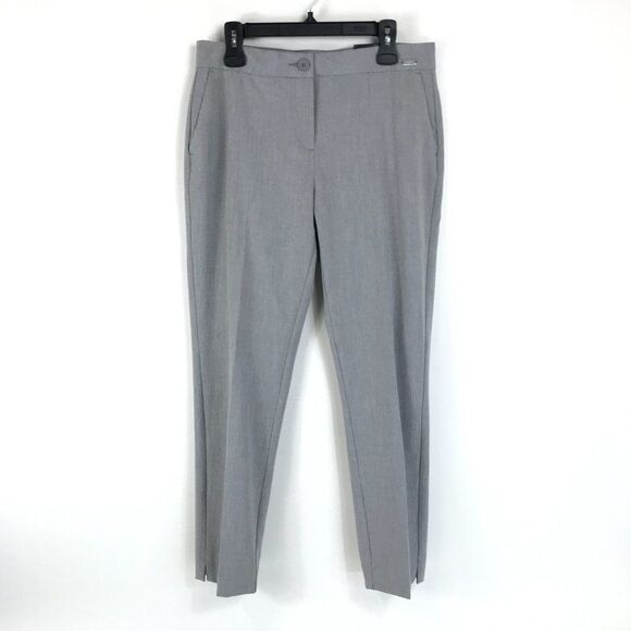 NEW Badgley Mischka Slim Leg Trouser Women’s Size 10 Mid-Rise Stretch Pockets - Picture 1 of 15